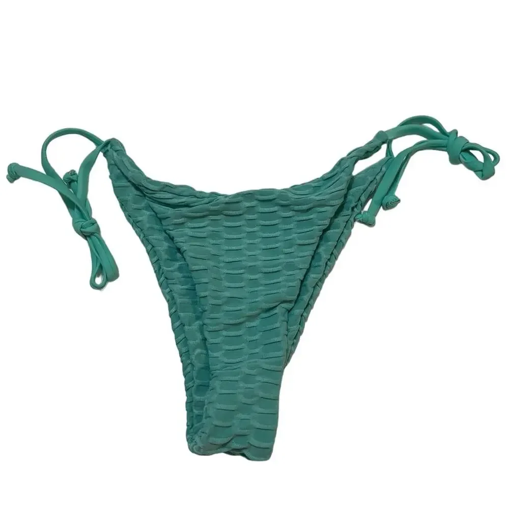 ZAFUL Cutout Bikini Set with Adjustable Straps Honeycomb Green NWT Size 4 - Picture 8 of 12